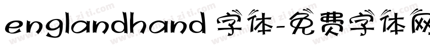 englandhand 字体字体转换